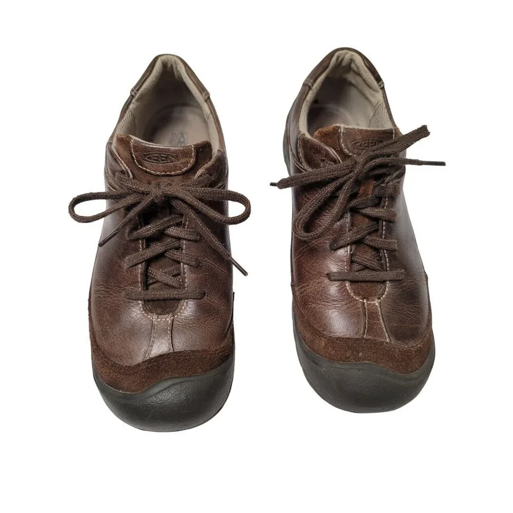 Keen Brown Leather & Suede Casual Shoes Size 8‎